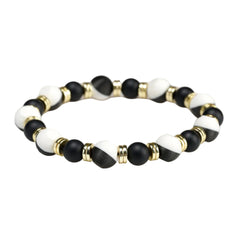 Texas Two-Tone Tilted Bead Bracelet
