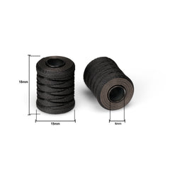 Cabon Fiber Helix EDC Lanyard Beads