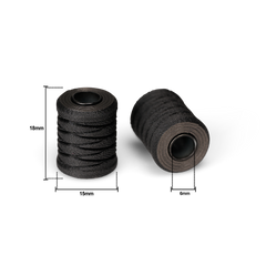 Cabon Fiber Helix EDC Lanyard Beads