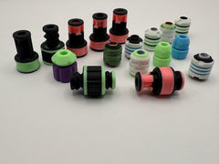 Slotted Spinner™ Rotational Lanyard Bead – Carbon Fiber | High-Viz Glow Core | EDC Fidget