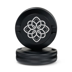 EDC Aluminum Modular Laser Engraved Pouch Container with carbon fiber carrying case