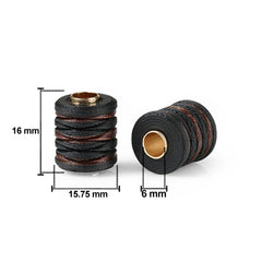 Cabon Fiber Helix EDC Lanyard Beads