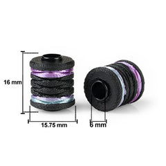 Cabon Fiber Helix EDC Lanyard Beads